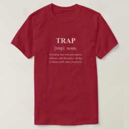 Fälla Rollig RPG-definition med vit text-spelande T Shirt