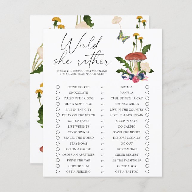 falla skogens svampar - skulle hon hellre hellre v (Fram/baksida)