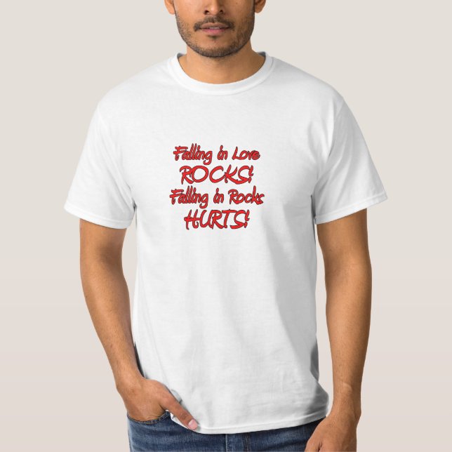 falla som är förälskat & stenar t-shirt (Framsida)