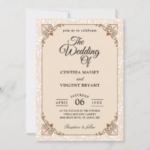 falla westerna landsbyggsbröllopets inbjudningar