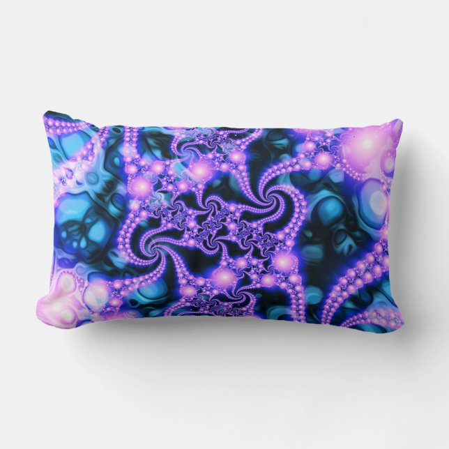 Falla Within (kallt) - Psychedelic Fractal Lumbarkudde (Framsida)