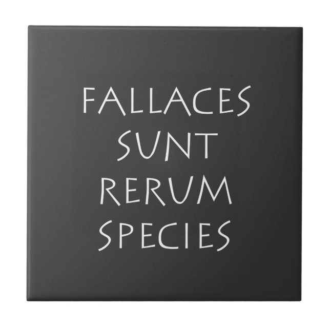 Fallaces sunt rerum species kakelplatta (Framsidan)