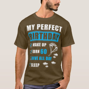 Fallande 60:e födelsedagspresent 1 t shirt