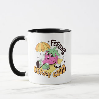 Fällande Berry Bra Positivity Retro Design Mugg