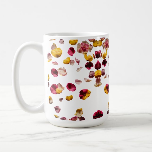 Fallande blommor - Klassiskt Mugg 15 oz (Vänster)