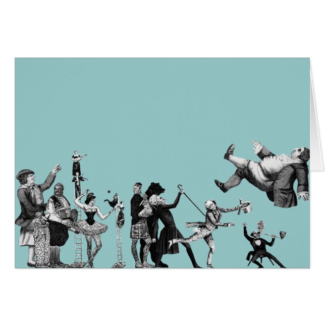 Fallande cirkus OBS kort (Framsidan Horizontal)