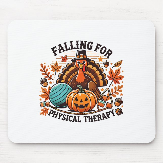 Fallande för fysisk terapi Pumpkin Fall - tack Musmatta (Framsidan)