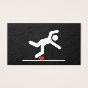Fallande förälskad Pictogram Visitkort