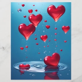 fallande glättade hjärtan i Kärlek