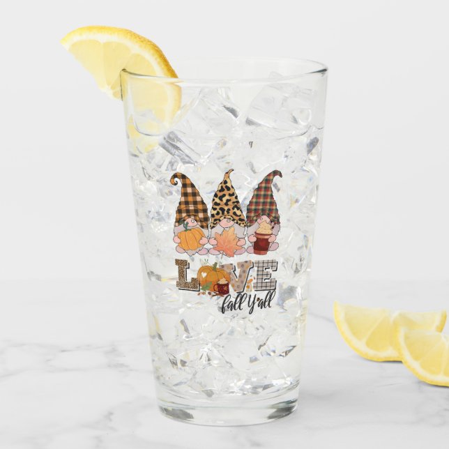 Fallande Gnome kärlek fall, pumpsäsong Glaskopp (Framsida Ice)