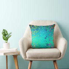 Fallande Hearts Aqua Kudde