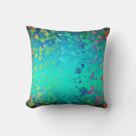Fallande Hearts Aqua Kudde