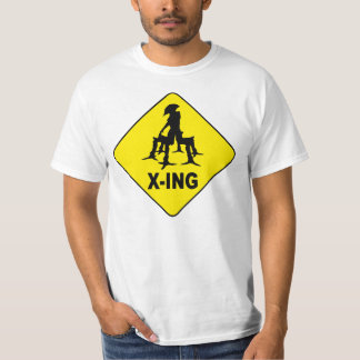 Fallande himmlar kilar korsning T-tröja Tee Shirt