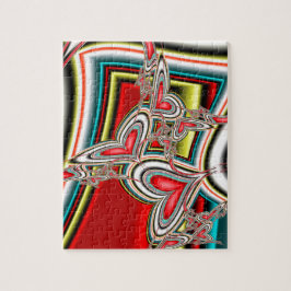 Fallande hjärtan pussel