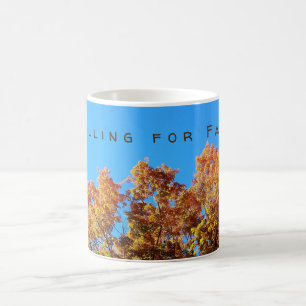 Fallande Höst löv Kaffemugg