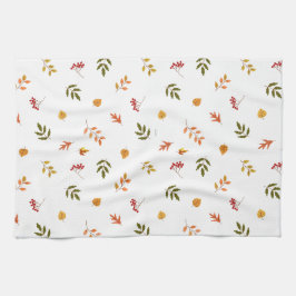 Fallande Höst löv Kökshandduk