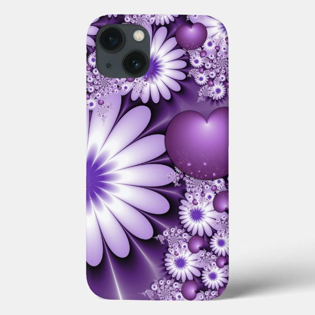 Fallande i Kärlek Abstrakt Flowers & Hearts Fracta (Baksida)