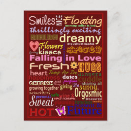 Fallande i Kärlek | Blue Beach Sång™-vykort Vykort