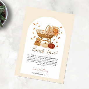 Fallande i Kärlek Boho Baby Shower Tack Kort