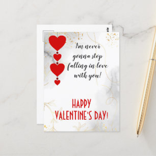 Fallande i kärlek med dig, Valentine Helgdag Vykort