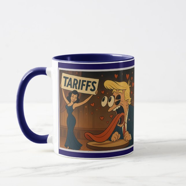Fallande i kärlek med tullar mugg (Vänster)