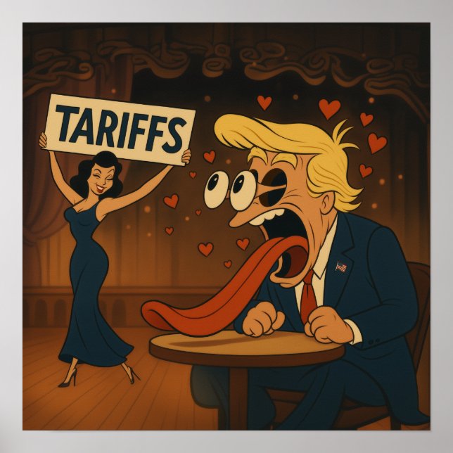 Fallande i kärlek med tullar poster (Framsidan)
