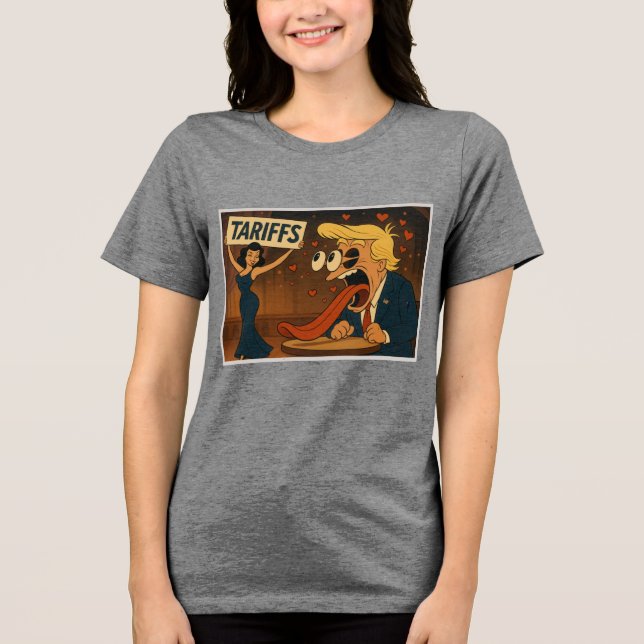 Fallande i kärlek med tullar t shirt (Framsida)