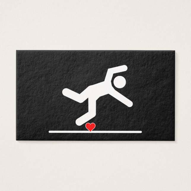 Fallande i Kärlek Pictogram Visitkort (Framsidan)