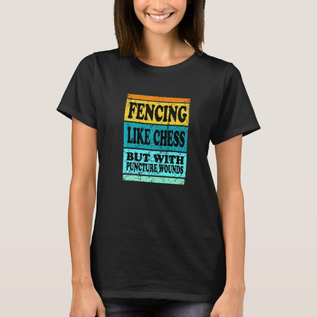 Fällande idrott Pun För manar kvinnor som schack T Shirt (Framsida)