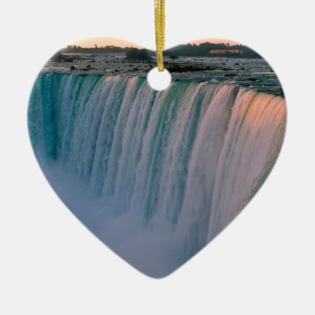 Fallande kärlek Niagara Ontario Kanada för Julgransprydnad Keramik (Framsidan)