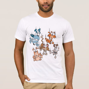 Fallande katter och hundmanar T-tröja T-shirt
