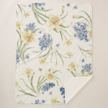 Fallande Light Blommigt I Sherpa Blanket-Fall Blom