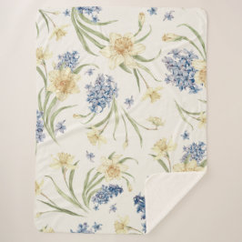 Fallande Light Blommigt I Sherpa Blanket-Fall Blom