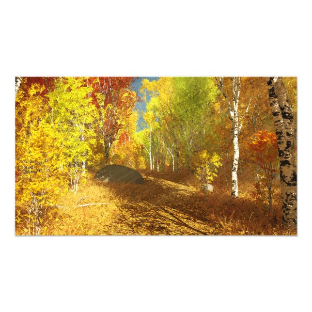 Fallande ljusfoto Skriv ut Fototryck (Framsidan)