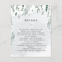 Fallande löv Akvarell Vigseldetaljer