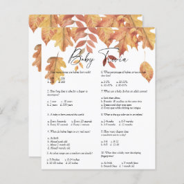 Fallande löv - Baby Trivia | Barnstödsspel