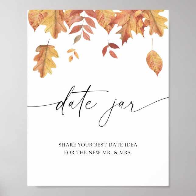 Fallande löv - dejtingsdatum idéer. Dejtingburk br Poster (Framsidan)