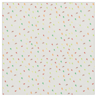 Fallande Löv Fabrics - White Tyg