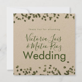 Fallande Löv Fall Tack Rustic Bröllop