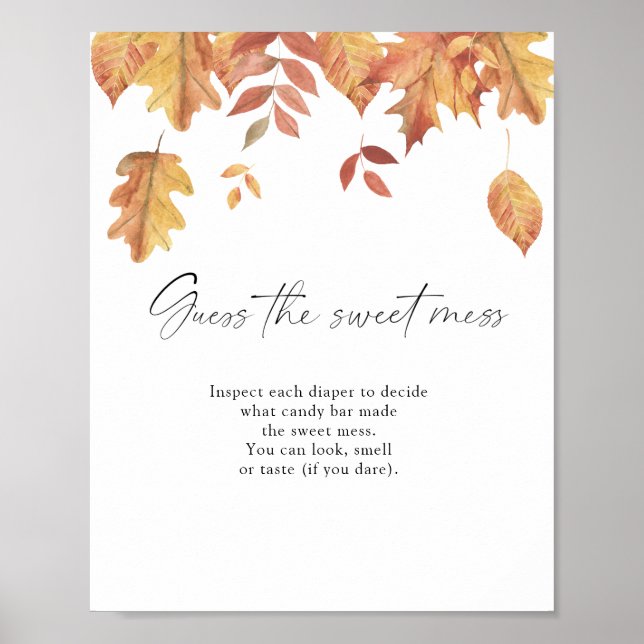 Fallande löv - gissa den söta  poster (Framsidan)