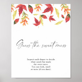 Fallande löv - gissa den söta  poster