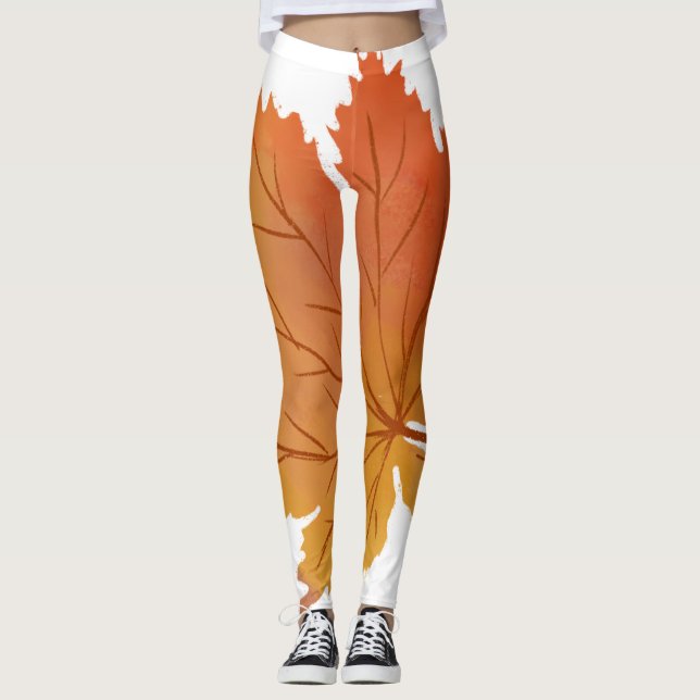 Fallande Löv - höst Leggings (Framsida)
