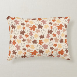 Fallande löv i naturjordens höstdesign prydnadskudde