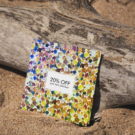 Fallande löv illustrerar vattenfärgsfärgstark rabattkort