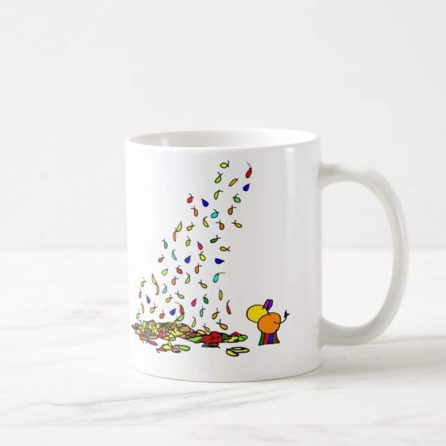 fallande löv kaffemugg (Höger)