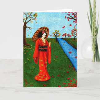 "Fallande löv ", Kort