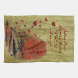 Fallande Löv Liggande kökshandduk