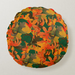 Fallande Löv Mönster för hösten Dekorativ kudde