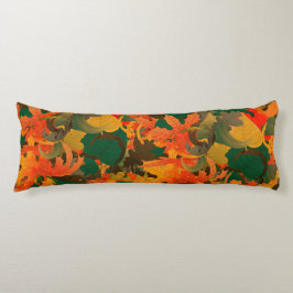 Fallande Löv Mönster för hösten Kroppskudde