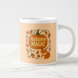 Fallande Löv Mysigt höstkaffe Mugg Jumbo Mugg